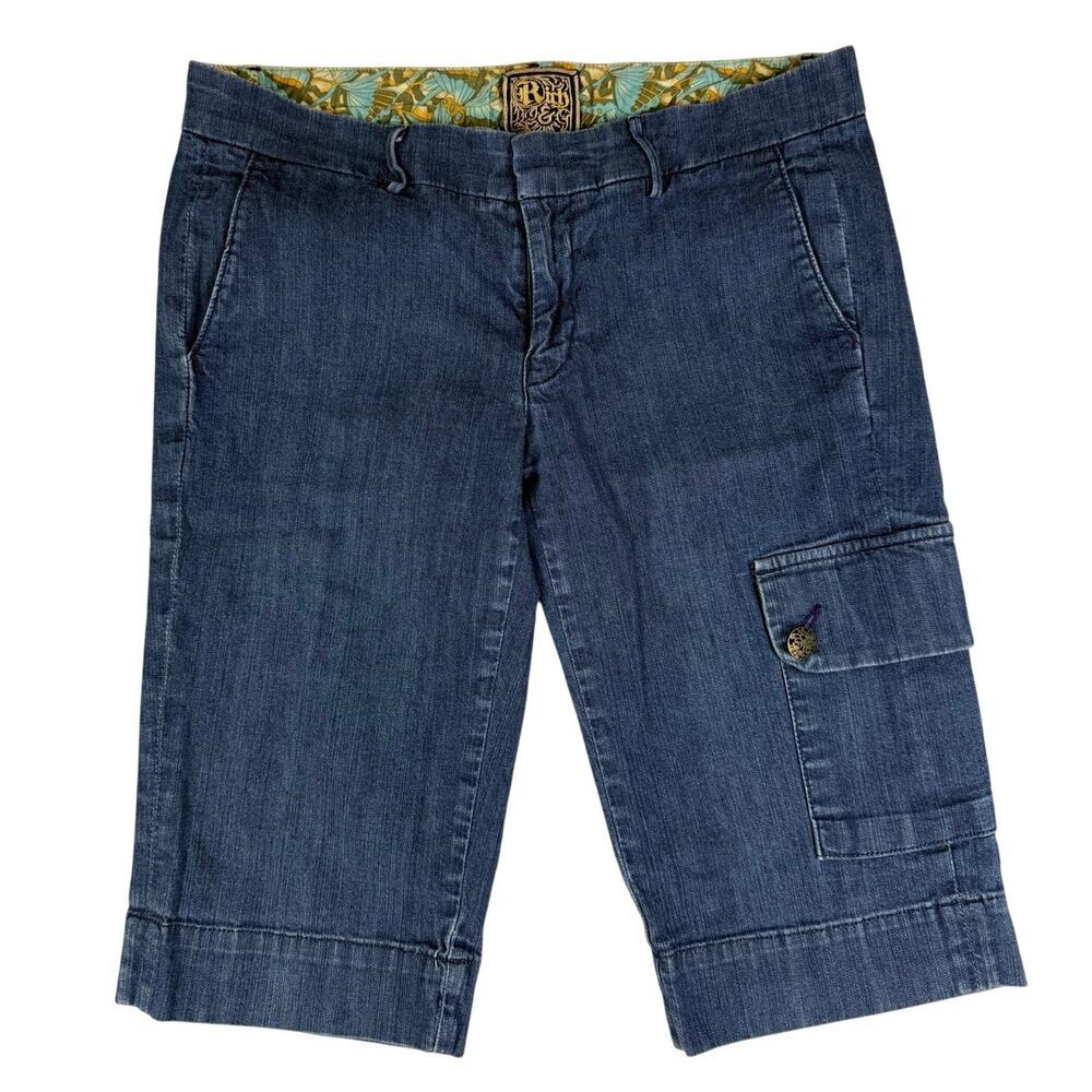 Rich & Skinny Y2K Low-Rise Denim Bermuda Shorts Size 30